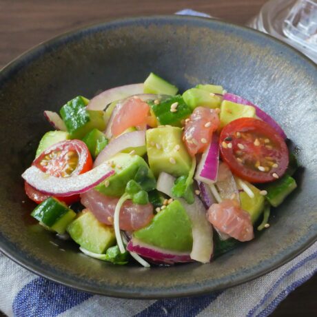 まぐろのポキサラダ