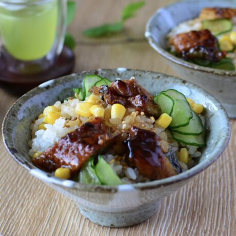 うなぎと夏野菜の混ぜ寿司