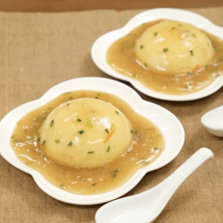 玉子豆腐の海鮮あんかけ