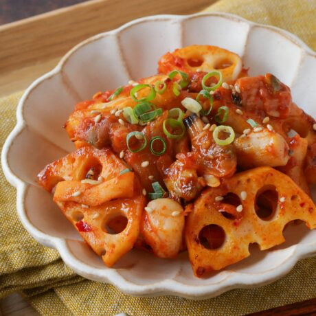 3種の海鮮キムチのれんこんきんぴら