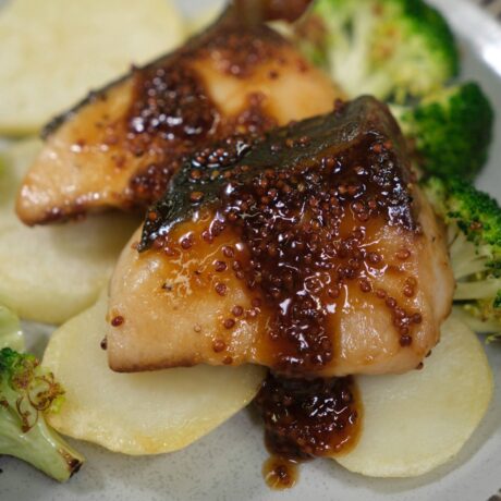 鰤のハニーマスタードソテー