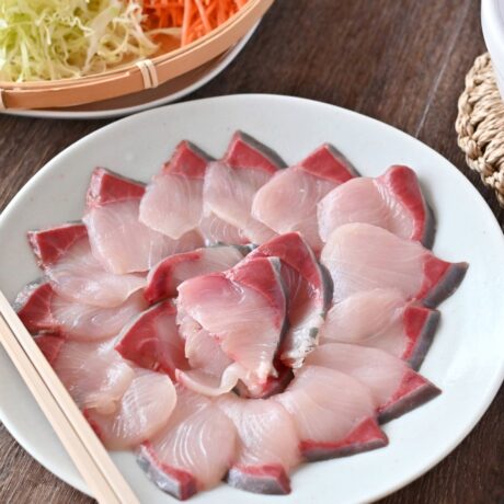 千切り野菜の鰤しゃぶ